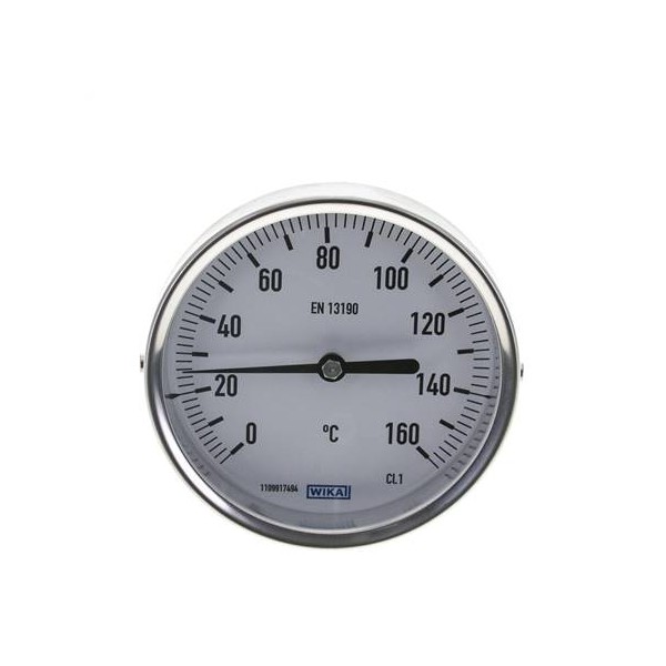 Thermomètre WIKA Type A52.100, 0 à 160°C, PL8X100 Lisse