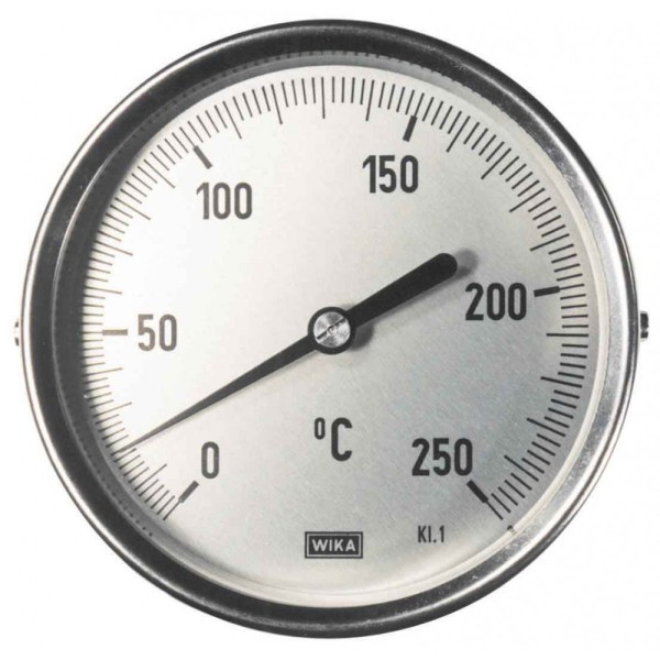 Thermomètre WIKA Type A52.063, 0 à 250°C, PL8x100 Lisse