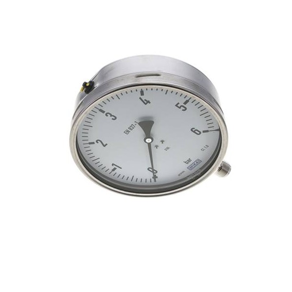 Manomètre WIKA 0 à 6 bar Raccord vertical G1/2" 160mm tout inox