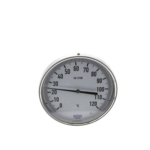 Thermomètre WIKA Type A52.063, 0 à 120°C, PL8X160 Lisse