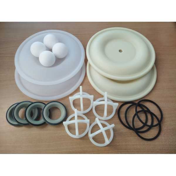 Kit de rechange complet wetted parts série K3 pour pompe DDE060FC ARGAL