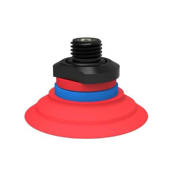Ventouse PIAB Type F50-2 Silicone, G1/4" mâle, avec filtre maille