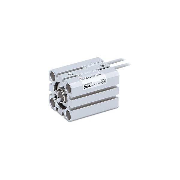 Vérin compact, double effet, simple tige, SMC, type CDQSB20-10D