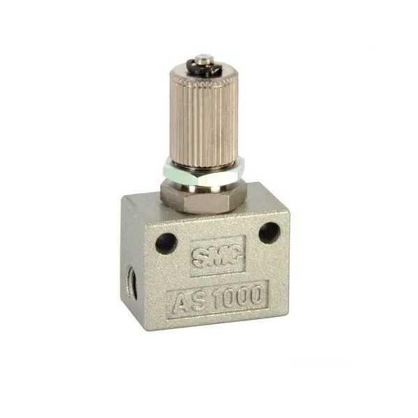 Limiteur de débit standard, version en ligne, SMC, type AS1000-M5