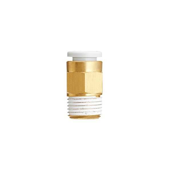 Raccord instantané droit, raccordement fileté tube-mâle, SMC, type KQ2H08-03AS