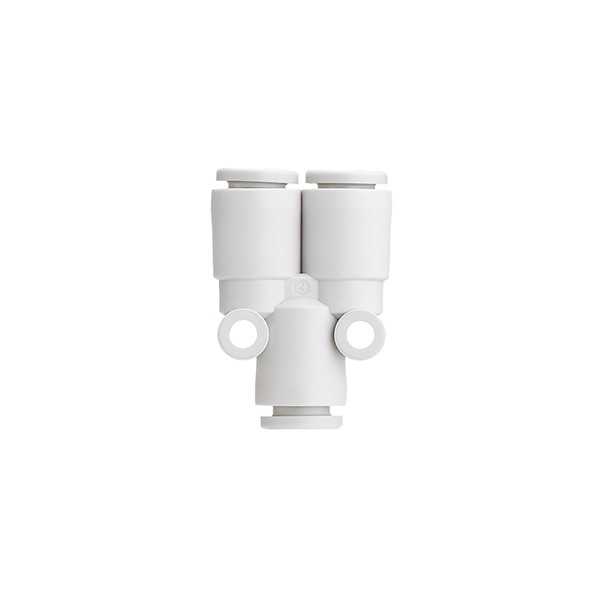 Raccord instantané, connexion tube-tube, union "Y", de même diamètre, SMC, type KQ2U06-00A