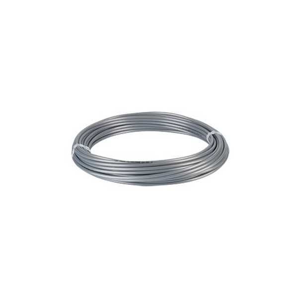 Tube pneumatique en polyuréthane argent, dimensions 6x4 mm, longueur 20 mètres, SMC, type TU0604S1-20