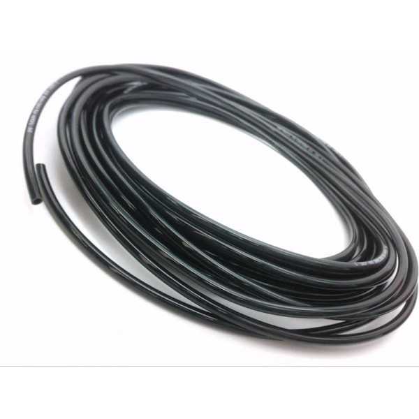 Tube pneumatique en polyuréthane noir, dimensions 6x4 mm, longueur 20 mètres, SMC, type TU0604B-20