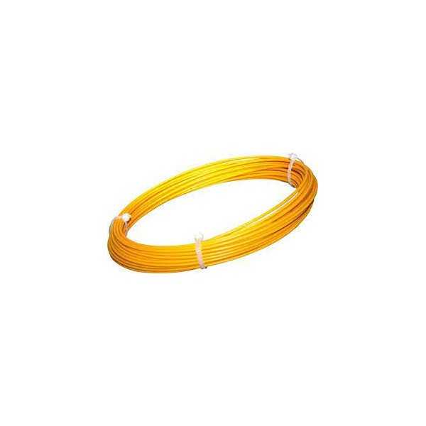 Tube pneumatique en polyuréthane jaune, dimensions 4x2.5 mm, longueur 20 mètres, SMC, type TU0425Y-20