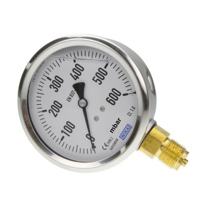 Manomètre WIKA 0 à 600 mbar...